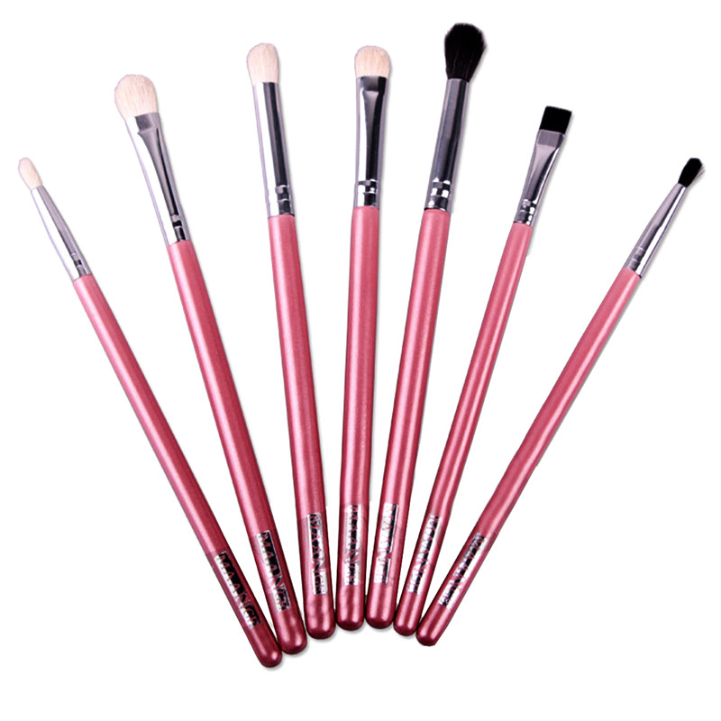 7pcs Makeup Brush Set Eye Shadows Eyebrow Eyeliner Face Make Up Tool Kit