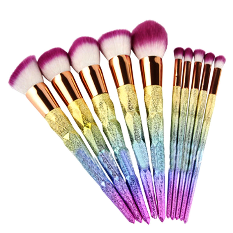 12PCS Make Up Foundation Eyebrow Eyeliner Blush Cosmetic Concealer Brushes