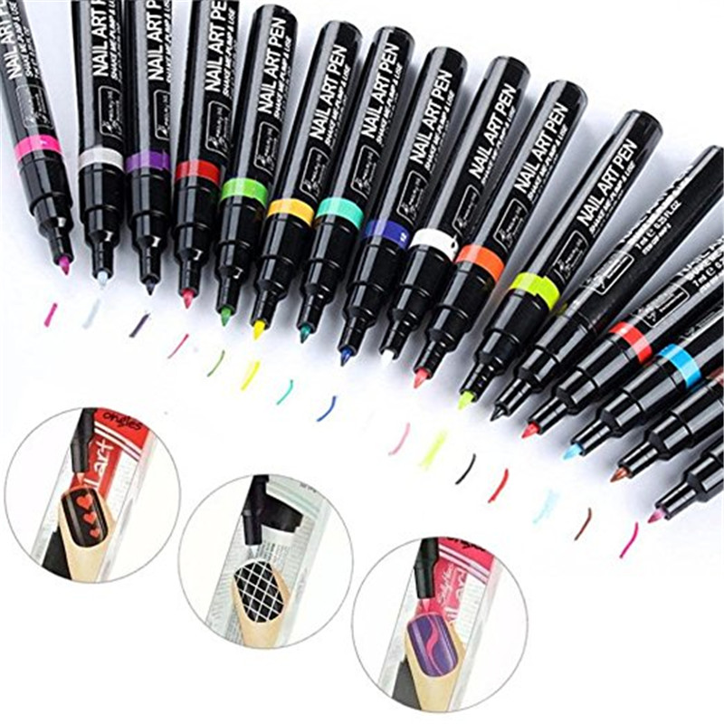 Nail Art DIY Decoration Nail Polish Pen Set Nail Beauty Tools Paint Pens