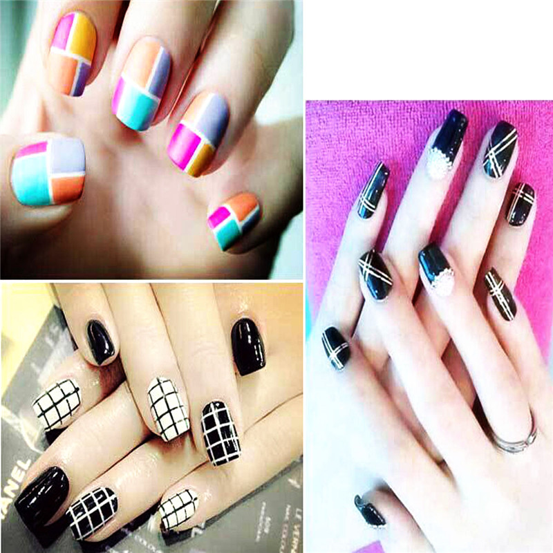 Glitter Nail Tape Line Sticker Decorations DIY Self-Adhesive Decal Tools