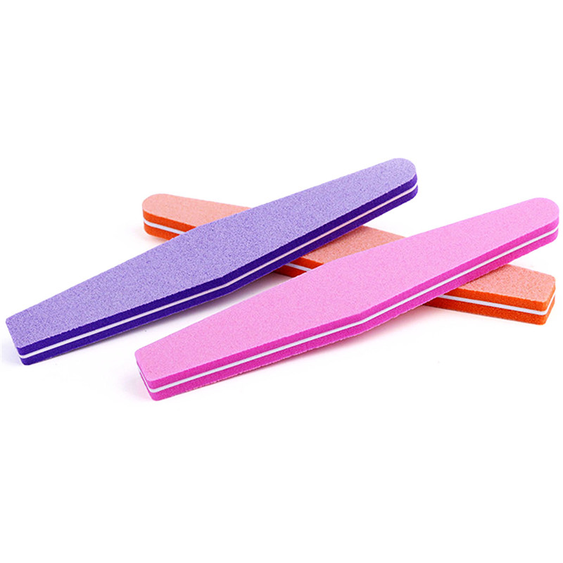 Professional Double Sided Nail Files Emery Board Grit Manicure Pedicure