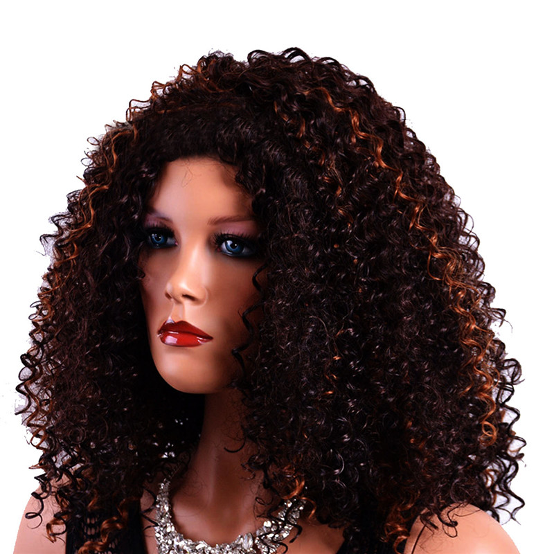 Natural Women&apos;s Black Small Roll Short Full Afro African American Wigs
