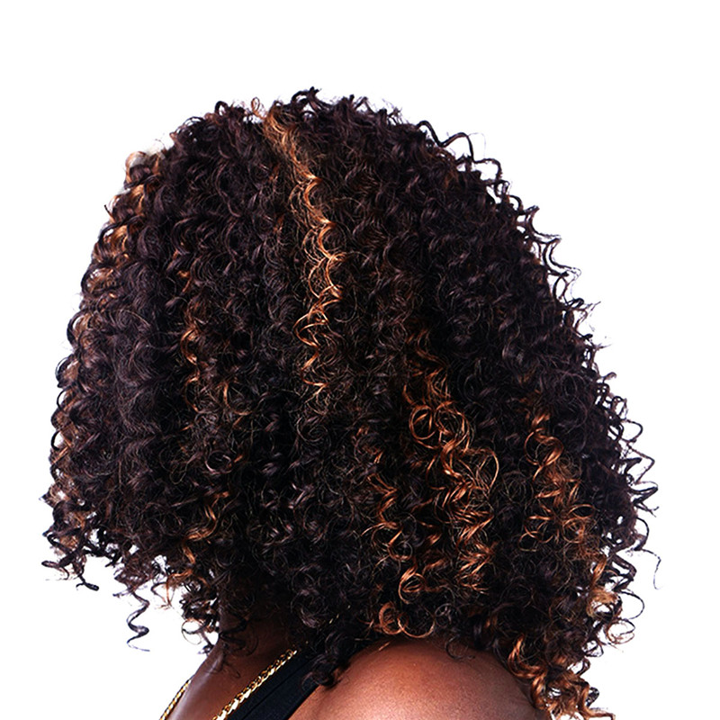 Natural Women&apos;s Black Small Roll Short Full Afro African American Wigs