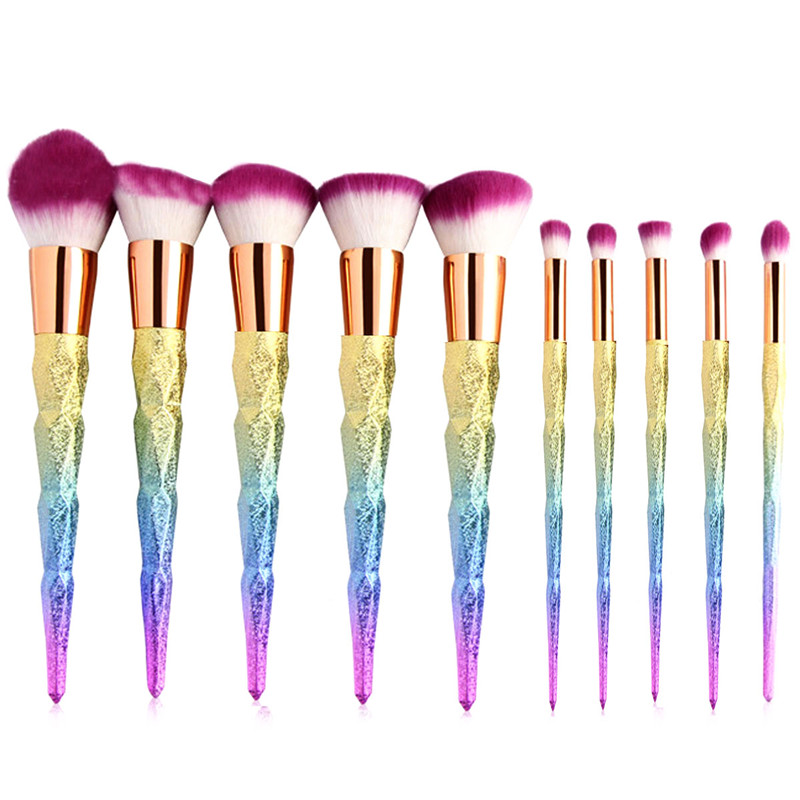 12PCS Make Up Foundation Eyebrow Eyeliner Blush Cosmetic Concealer Brushes