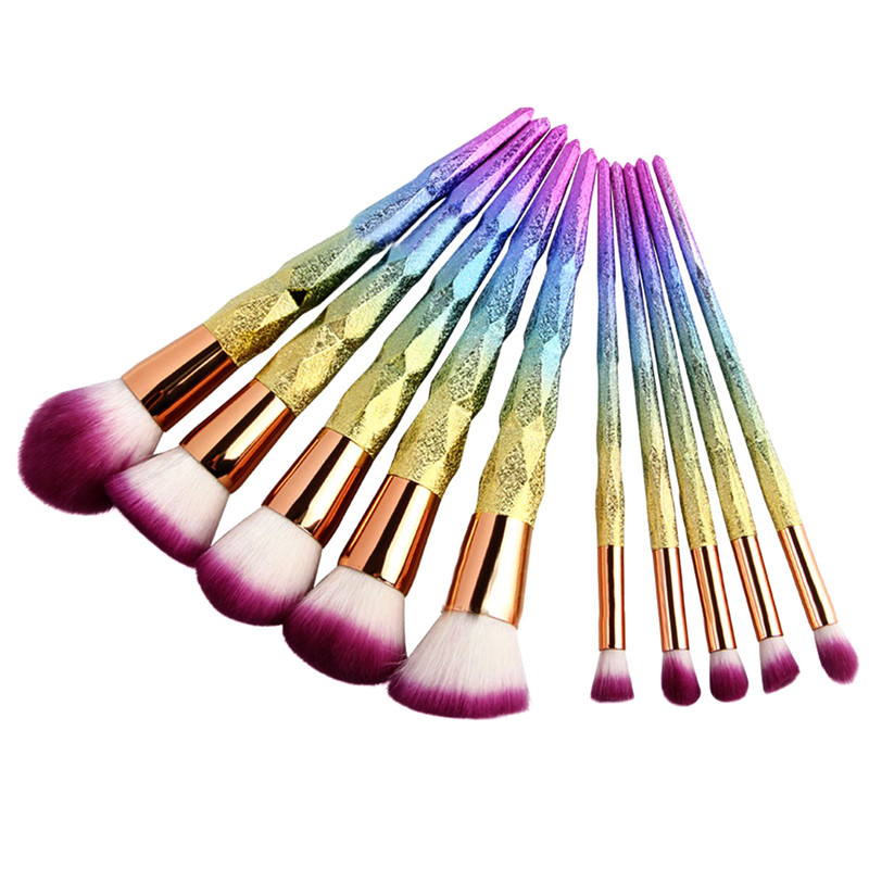 12PCS Make Up Foundation Eyebrow Eyeliner Blush Cosmetic Concealer Brushes