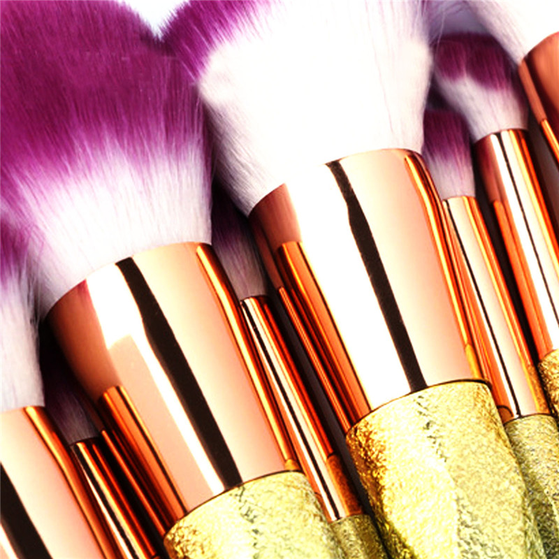 12PCS Make Up Foundation Eyebrow Eyeliner Blush Cosmetic Concealer Brushes