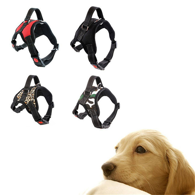 Fashion Dog Soft Adjustable Harness Belt Pet Outdoor Vest Collar Hand Strap