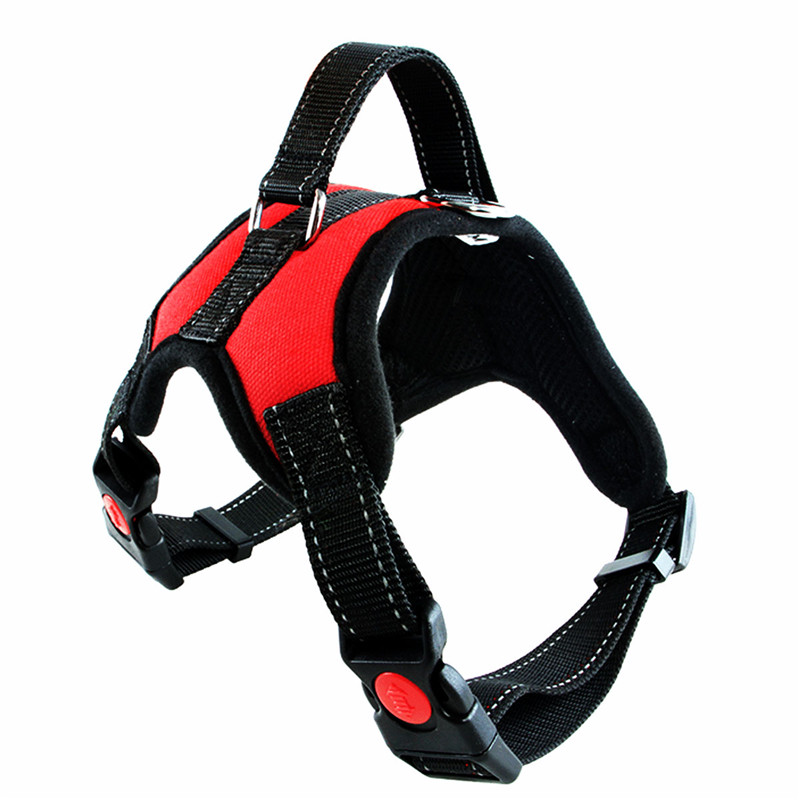 Fashion Dog Soft Adjustable Harness Belt Pet Outdoor Vest Collar Hand Strap