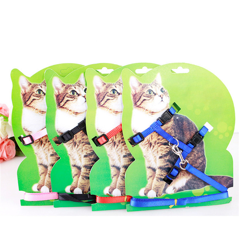 Adjustable Pet Leash Puppy Kitten I-shaped Traction Rope Belt for Safety Walking
