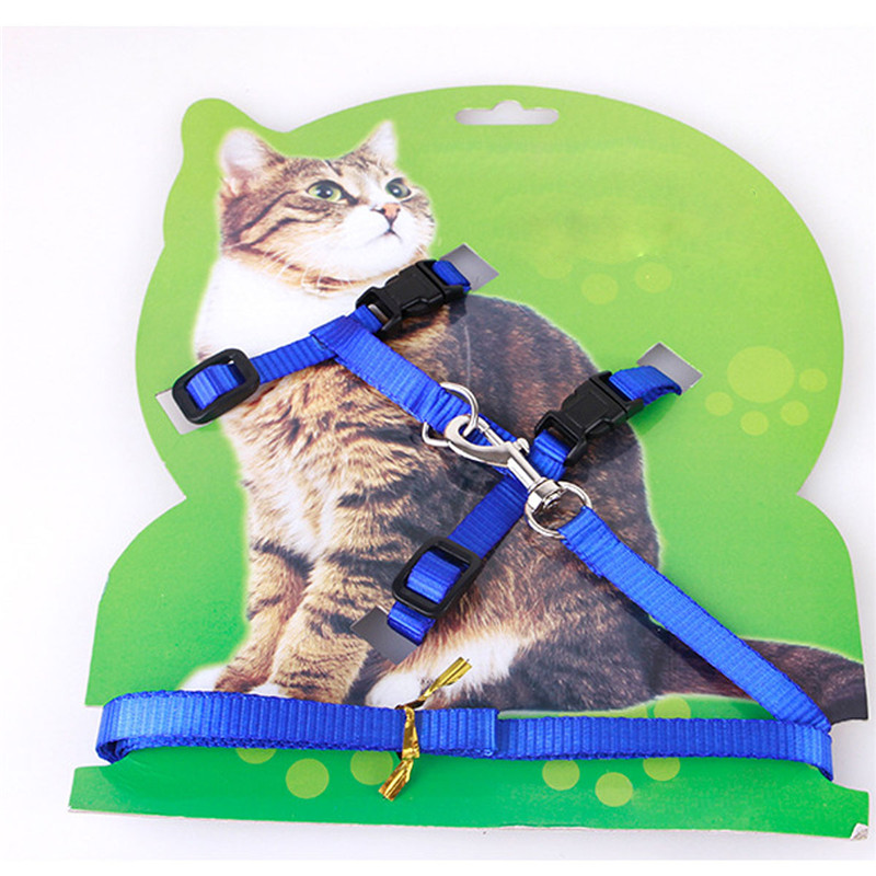 Adjustable Pet Leash Puppy Kitten I-shaped Traction Rope Belt for Safety Walking