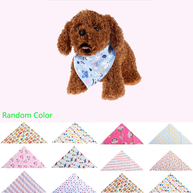 Fashion Adjustable Pet Bib Neck Triangle Scarf Saliva Towel Collar Neckerchief Bandana