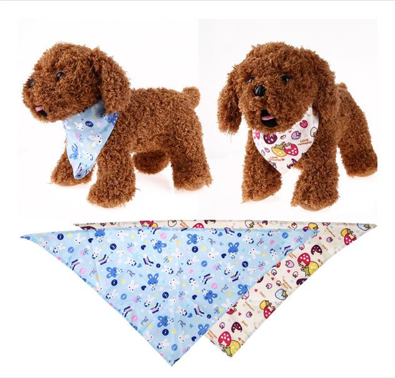 Fashion Adjustable Pet Bib Neck Triangle Scarf Saliva Towel Collar Neckerchief Bandana