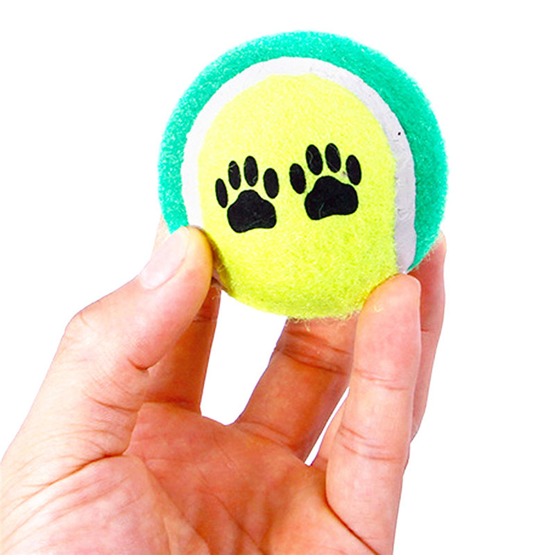 Pet Toy Throwing Tennis Ball Pet Dog Cat Bite Resistant Chew Toy Training Ball
