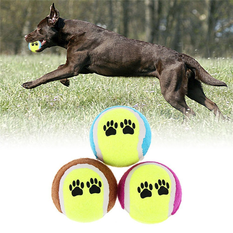 Pet Toy Throwing Tennis Ball Pet Dog Cat Bite Resistant Chew Toy Training Ball