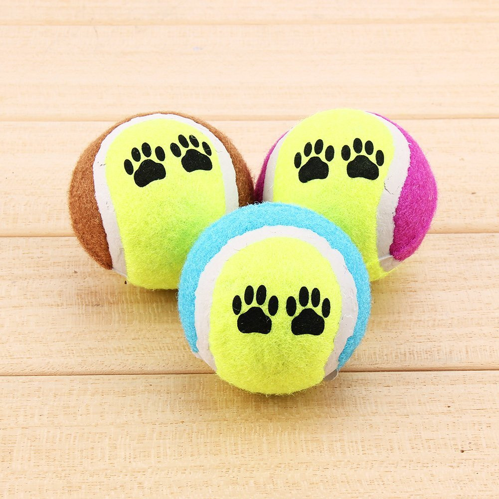 Pet Toy Throwing Tennis Ball Pet Dog Cat Bite Resistant Chew Toy Training Ball