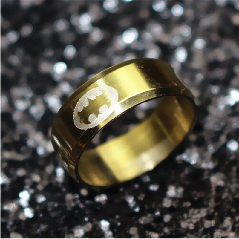 European Fashion Titanium Steel Batman Rings for Women and Men