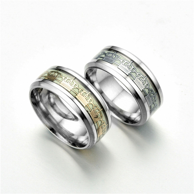 New Original Luminous Dark Glow Fluorescent Rings for Women Party Jewelry