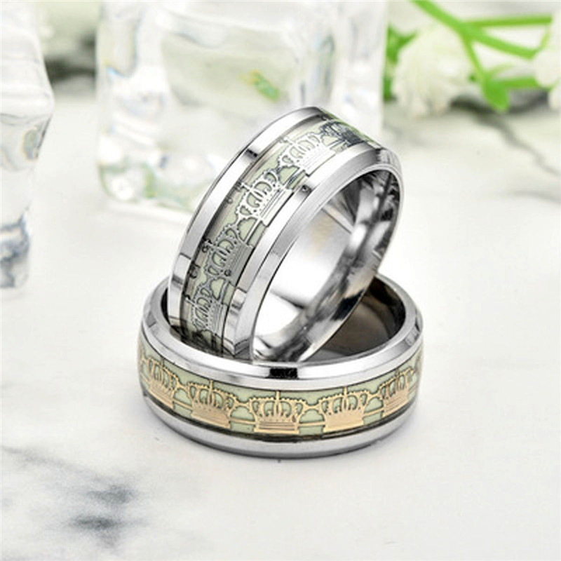 New Original Luminous Dark Glow Fluorescent Rings for Women Party Jewelry
