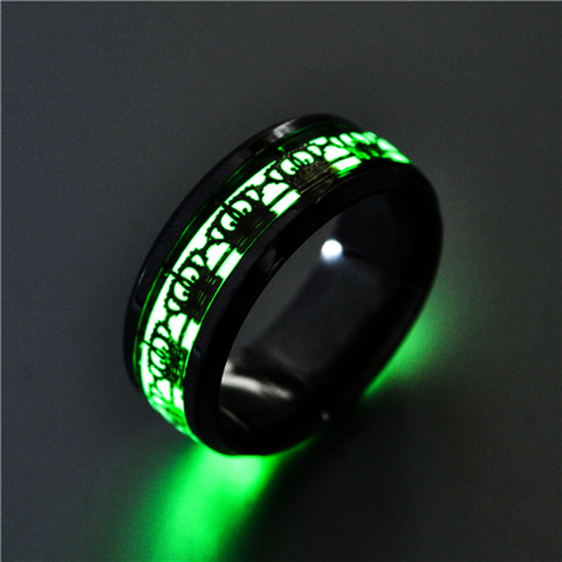 New Original Luminous Dark Glow Fluorescent Rings for Women Party Jewelry