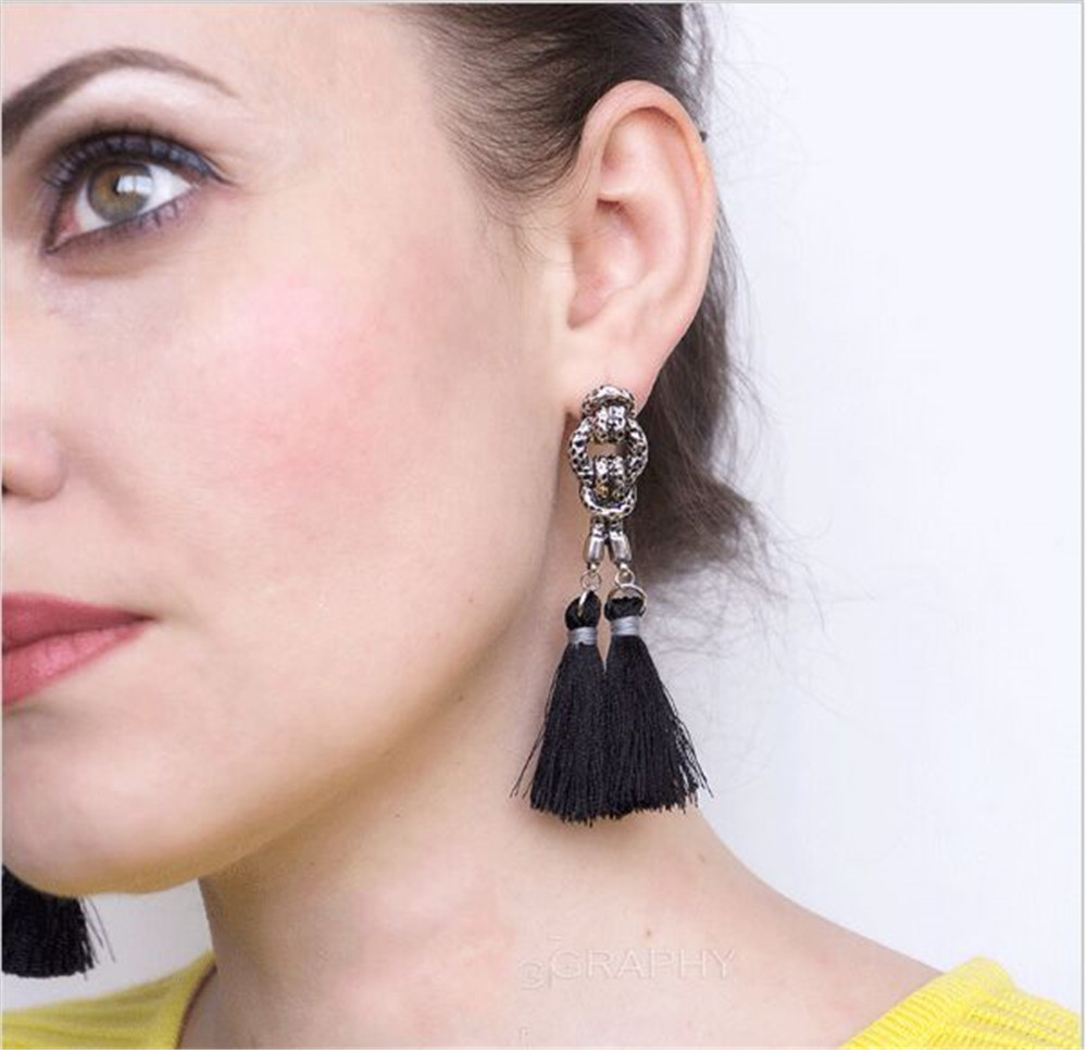 Boho Rope Ethnic Bohemian Tassel Earrings Gold Stud Earrings Jewelry for Women Girls
