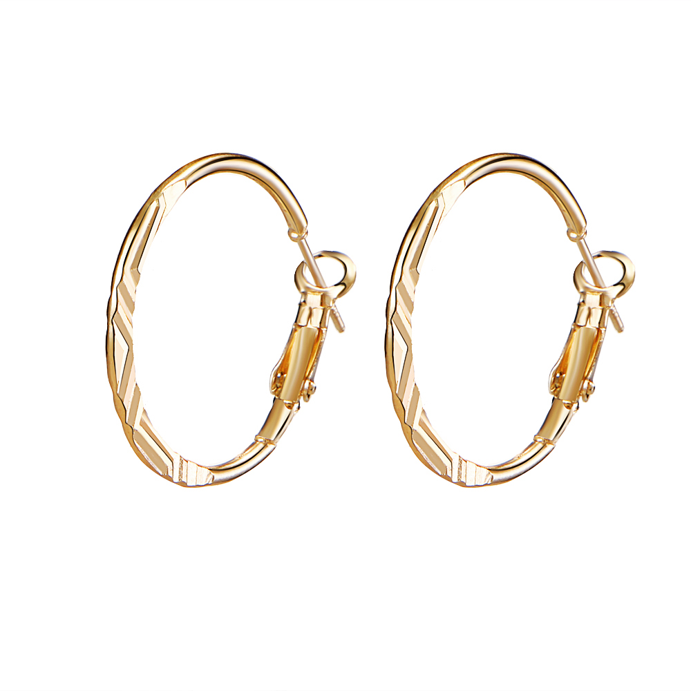 Statement Big Hoop Earrings Set Simple Metal Spiral Circle Large Hoop Earrings Fashion Jewelry