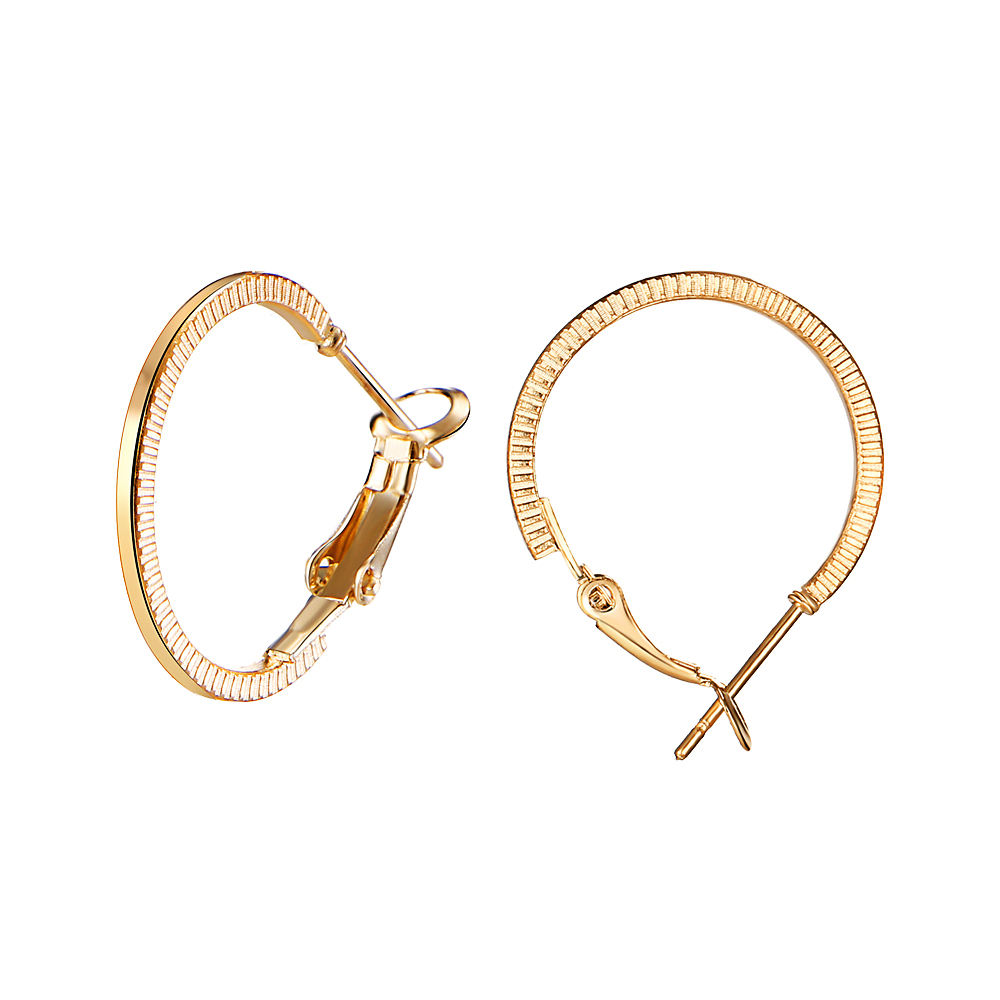 Statement Big Hoop Earrings Set Simple Metal Spiral Circle Large Hoop Earrings Fashion Jewelry