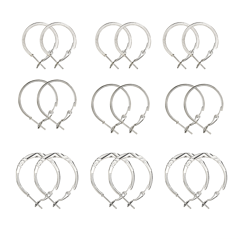 Statement Big Hoop Earrings Set Simple Metal Spiral Circle Large Hoop Earrings Fashion Jewelry