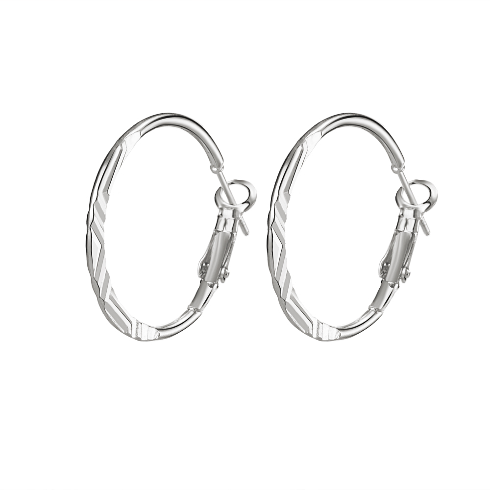 Statement Big Hoop Earrings Set Simple Metal Spiral Circle Large Hoop Earrings Fashion Jewelry