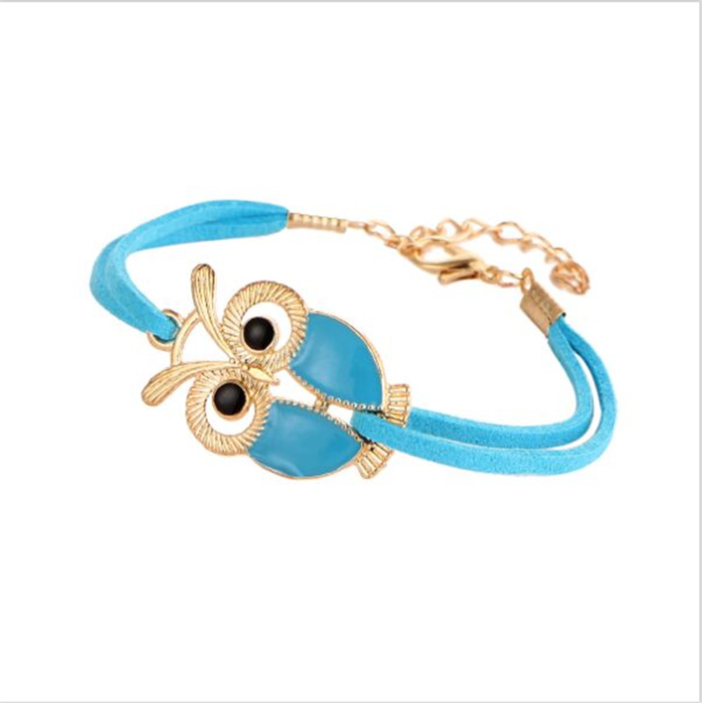Hot Sale Fashion Luxury Lovers Vintage Lovely Totem Owl Bracelets Jewelry for Women