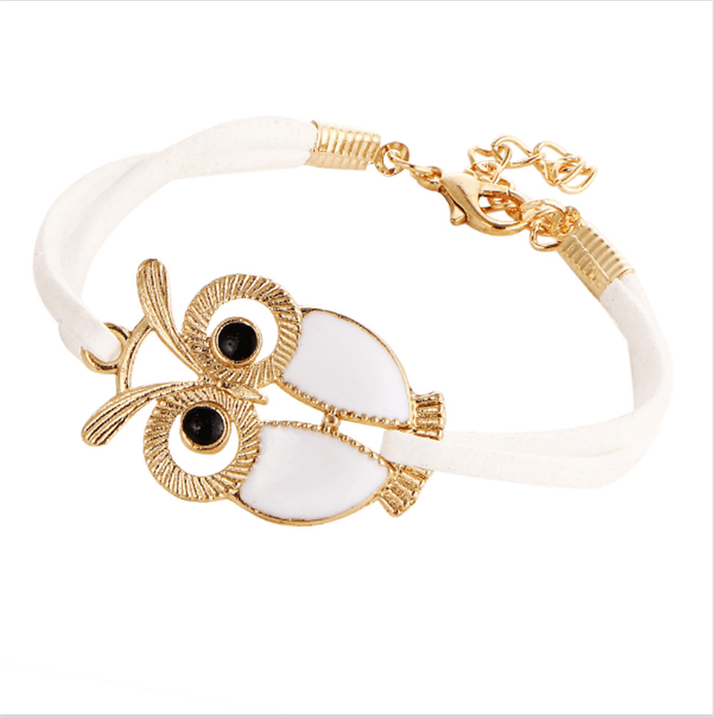Hot Sale Fashion Luxury Lovers Vintage Lovely Totem Owl Bracelets Jewelry for Women