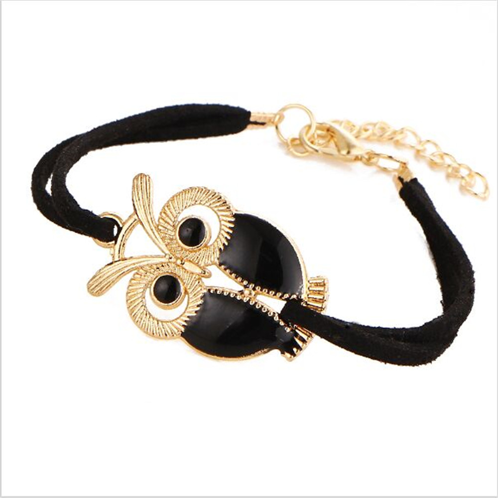 Hot Sale Fashion Luxury Lovers Vintage Lovely Totem Owl Bracelets Jewelry for Women