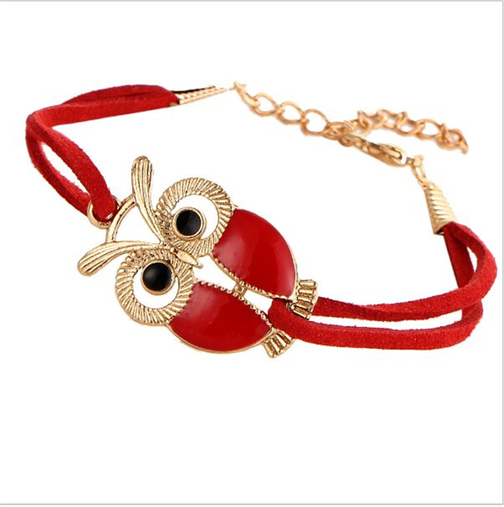 Hot Sale Fashion Luxury Lovers Vintage Lovely Totem Owl Bracelets Jewelry for Women