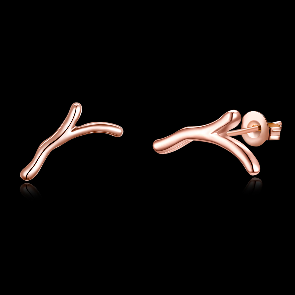 3 Colors Fashion Christmas Antlers Charms Earrings Stud Party Jewelry for Women