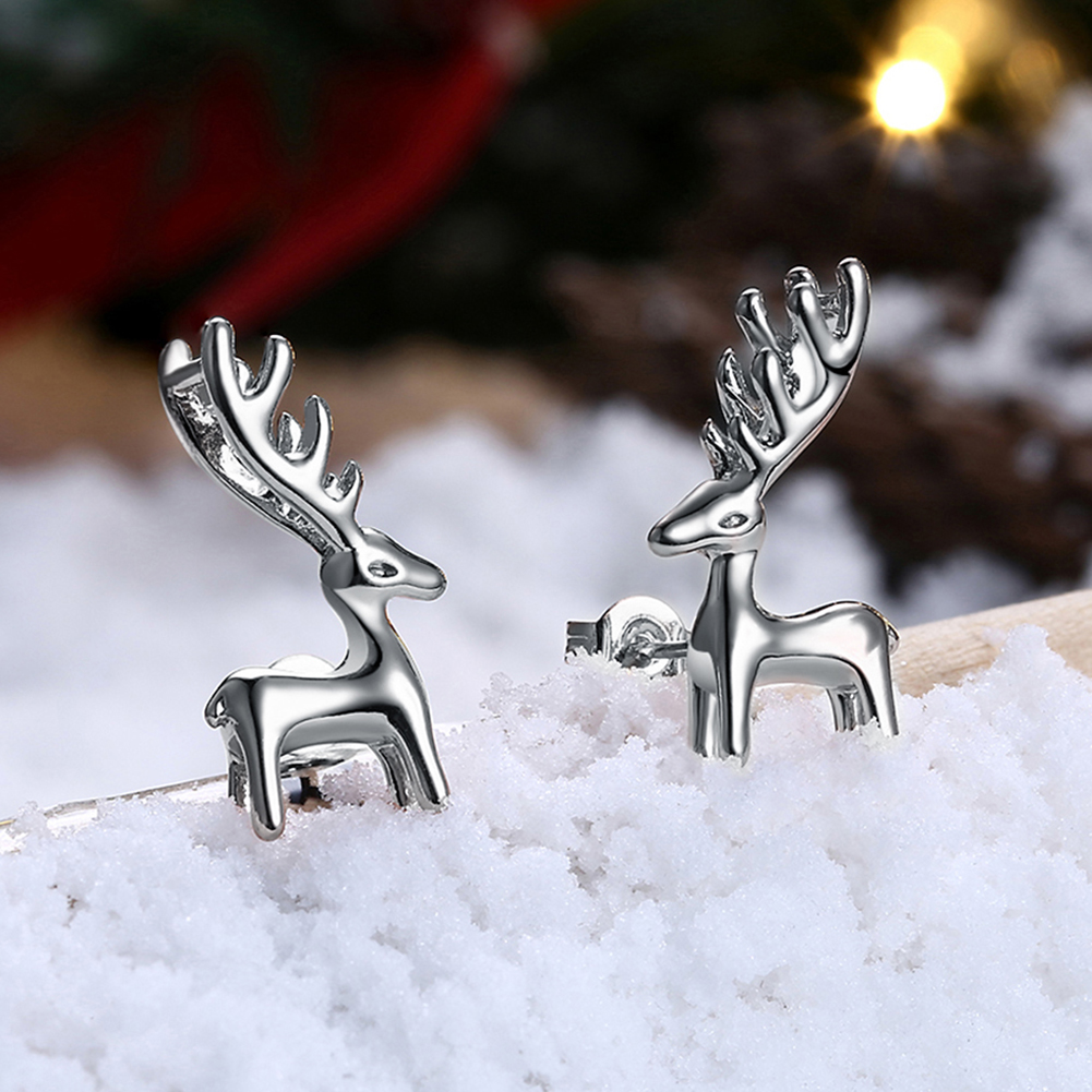 Christmas Gifts Deer Stud Earrings Ethnic Piercing For Women Girls Cute Party Jewelry