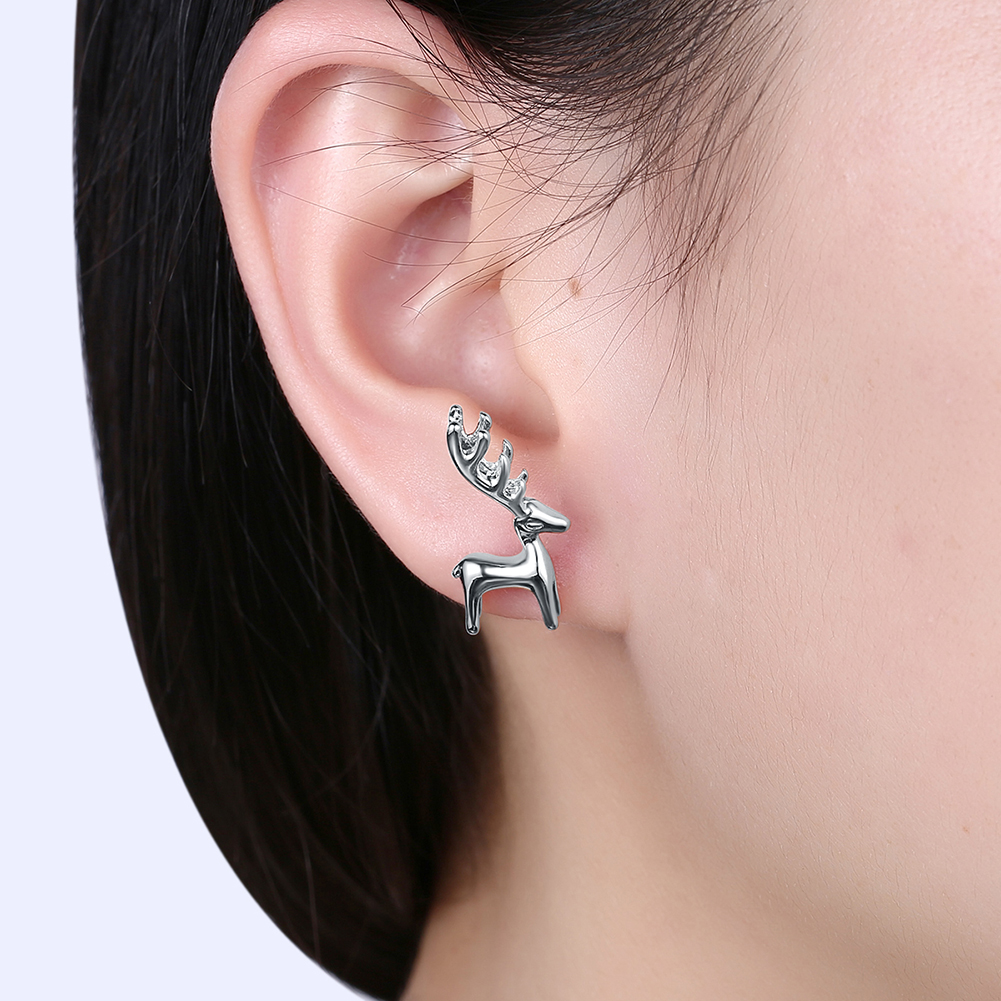 Christmas Gifts Deer Stud Earrings Ethnic Piercing For Women Girls Cute Party Jewelry