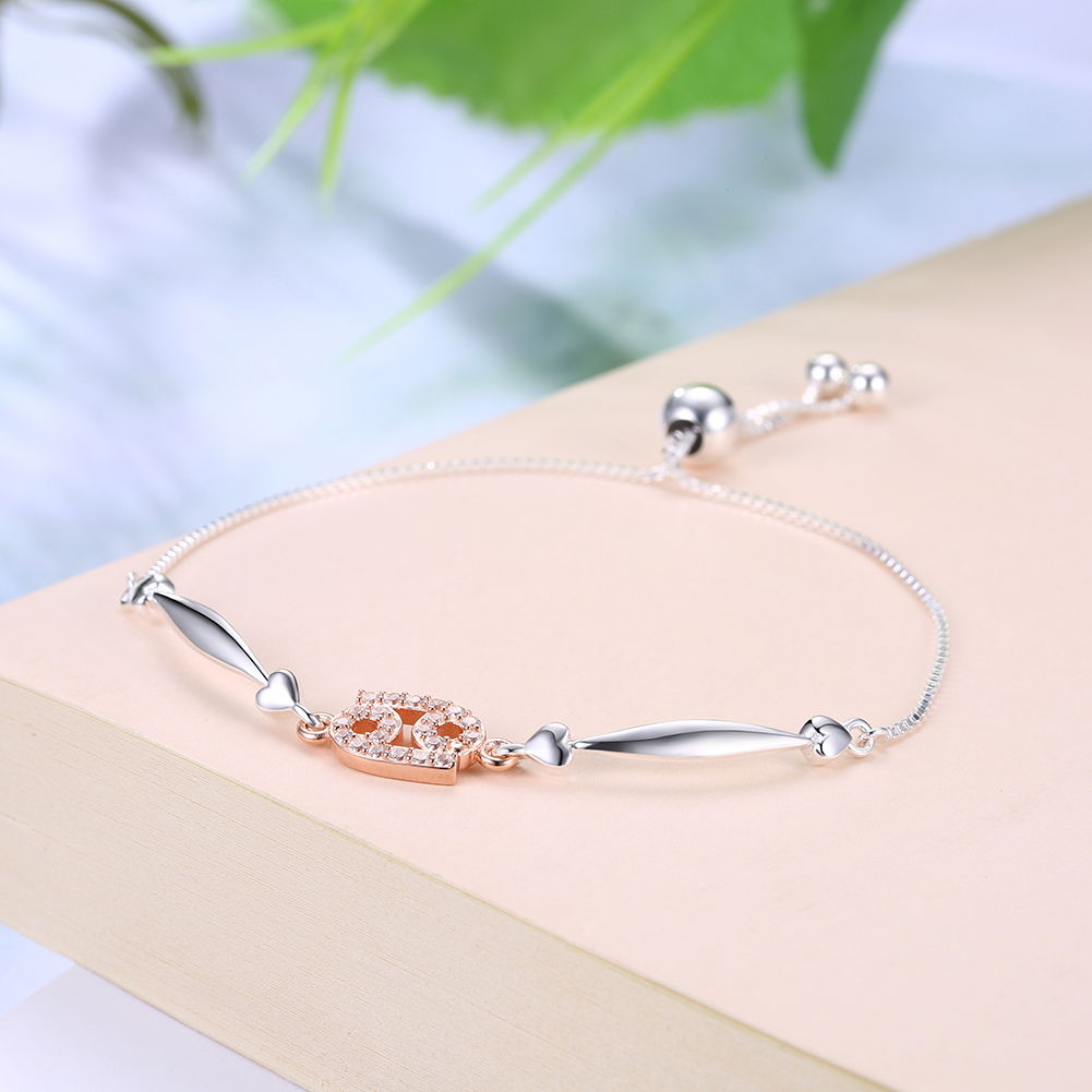 12 Constellation Bracelet Cancer Fashion Trend 925 Sterling Silver Bracelets