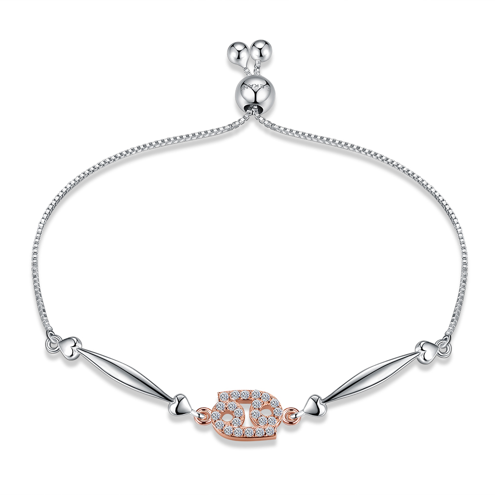 12 Constellation Bracelet Cancer Fashion Trend 925 Sterling Silver Bracelets