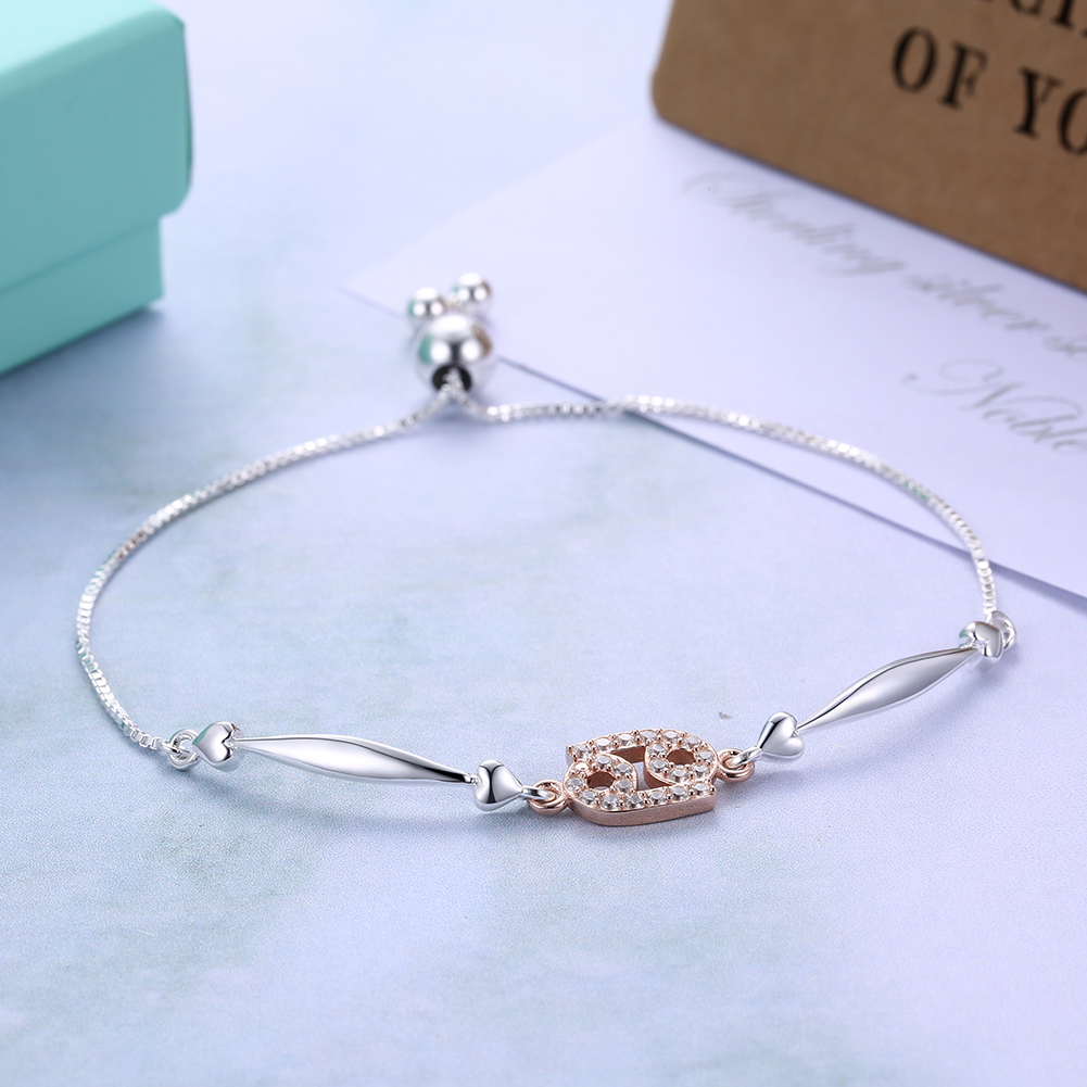 12 Constellation Bracelet Cancer Fashion Trend 925 Sterling Silver Bracelets