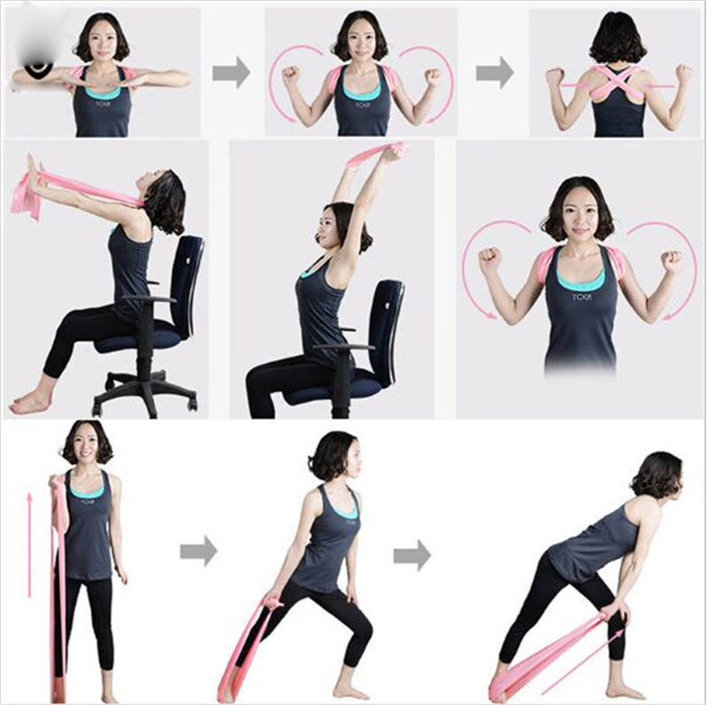 Elastic TPE Latex Rally Belts Exercise Training Rope Yoga Pilates Resistance Fitness Gym Equipment