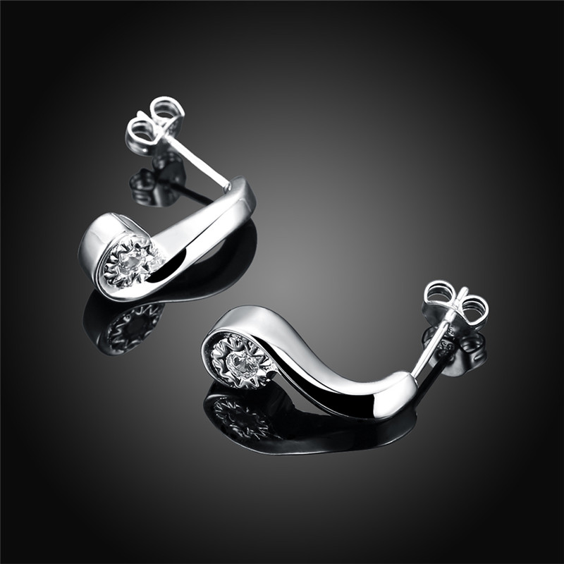Popular Question Mark Zirconia Romantic Question Mark Ladies Earrings Set for Women