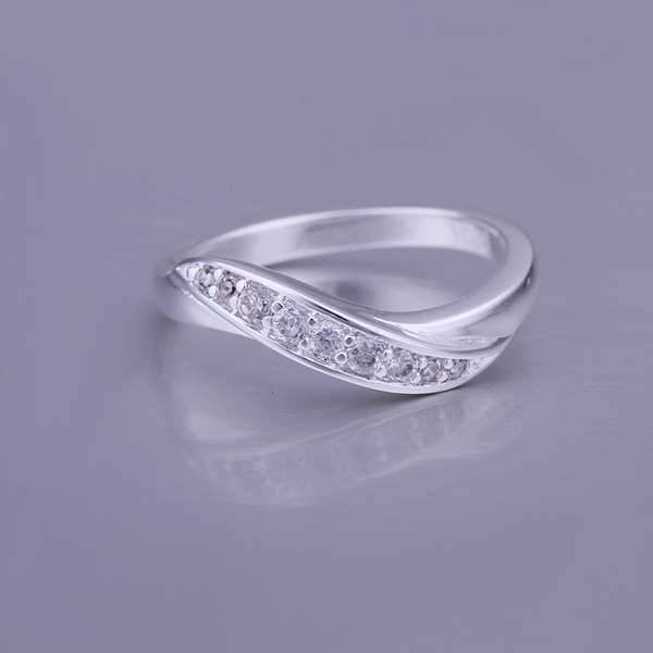 Silver Plated Ring Gemstone Jewelry White Gold Twist Of Fate for Women's &amp; Men Rings