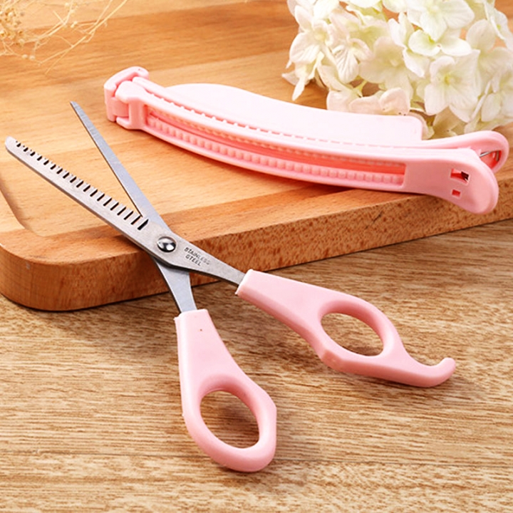 2PCS Kit Home DIY Hair Cutting Scissors Hairdressing Scissors Bangs Scissors Personal Hair Tools