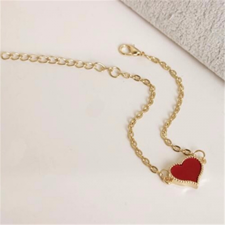 New Bracelet Alloy Love Heart Bracelets For Women Men Couple Fashion Jewelry