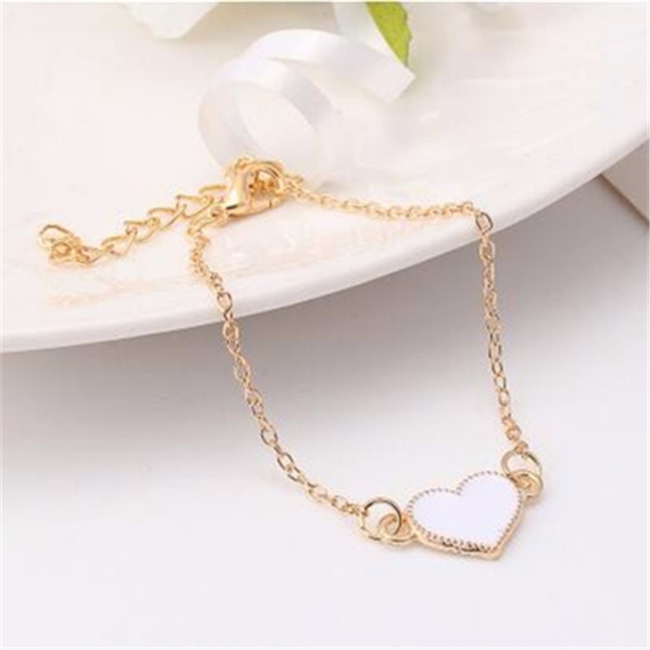 New Bracelet Alloy Love Heart Bracelets For Women Men Couple Fashion Jewelry