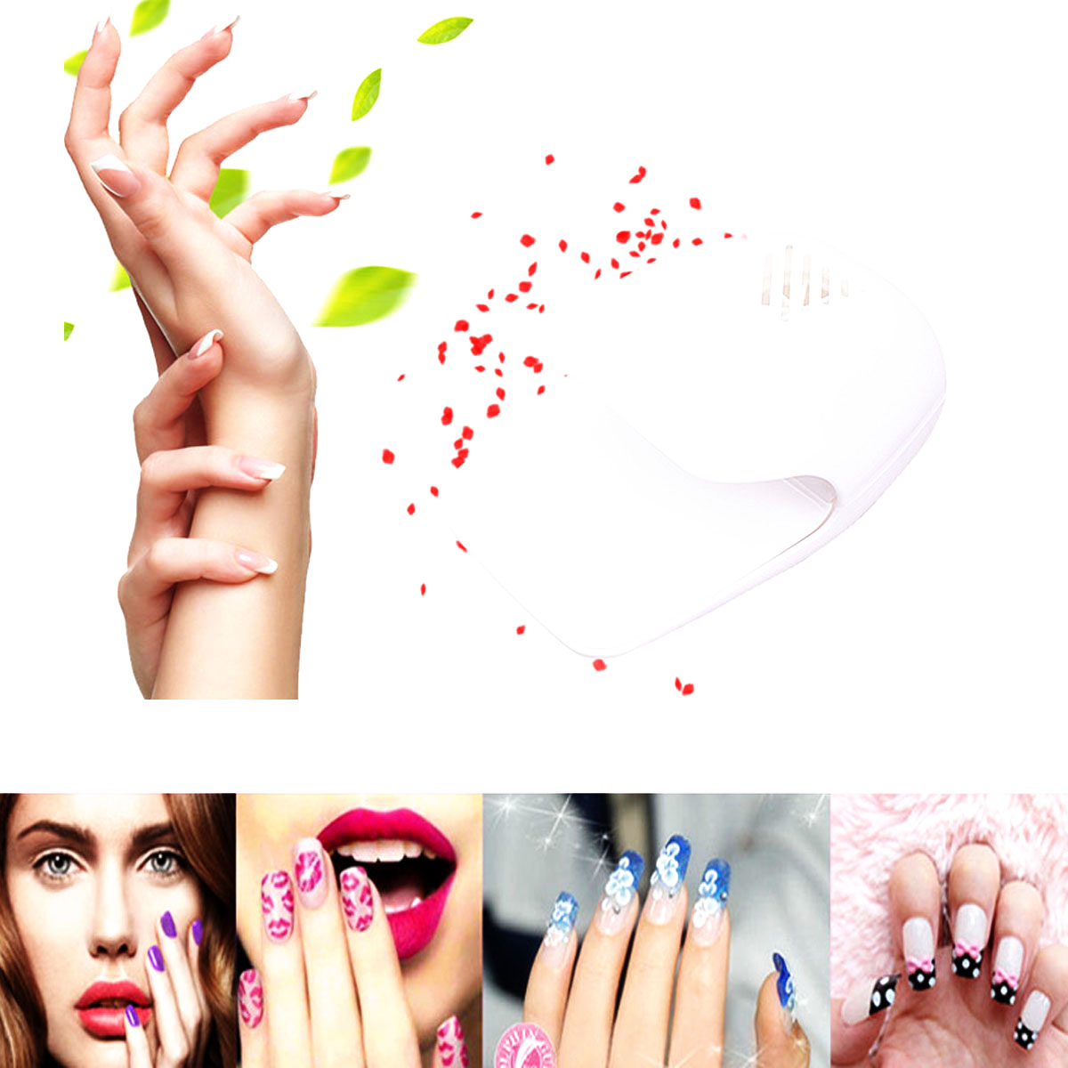 Nail Art Nail Polish Dryer Portable Fan Nail Art Tools Mini Drier
