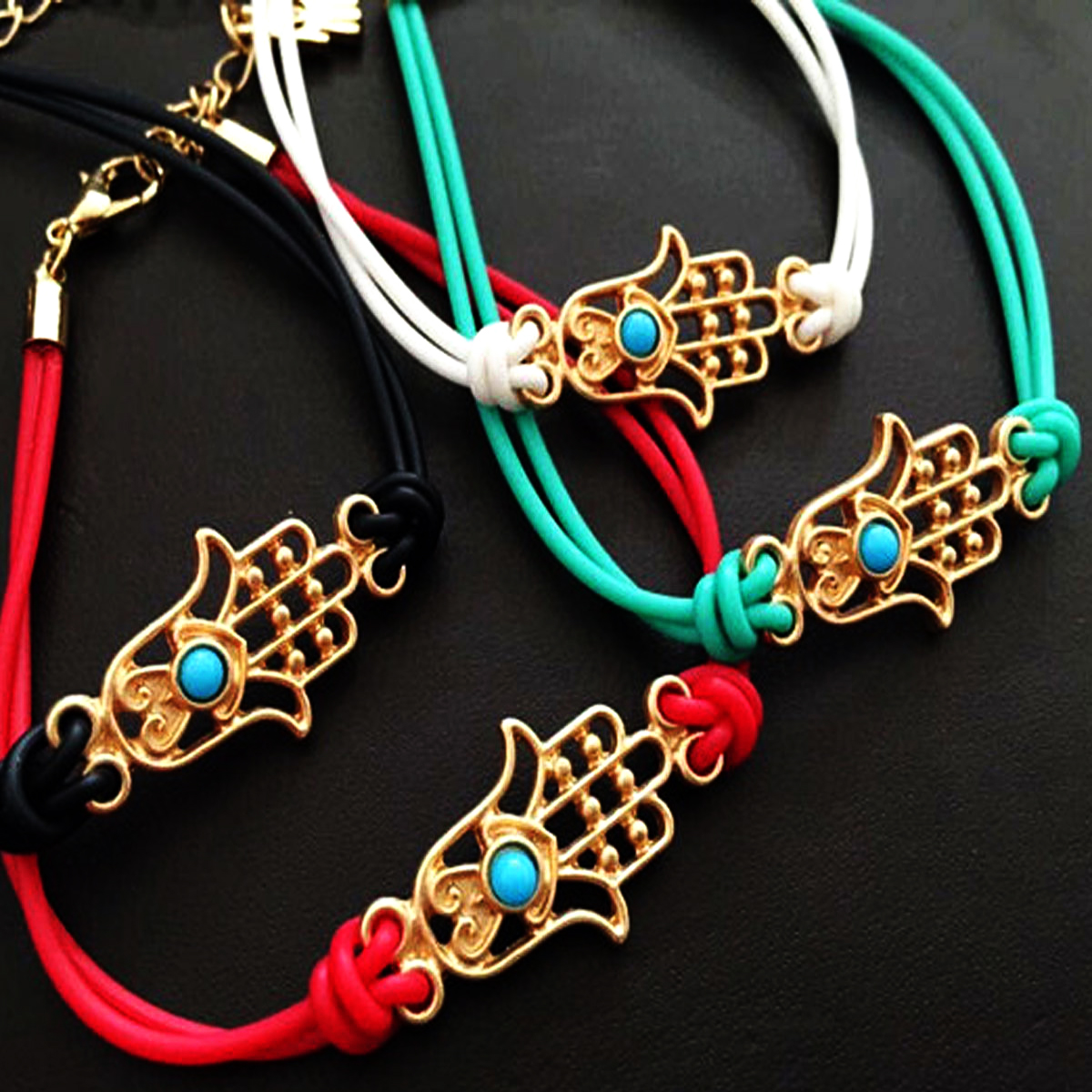 Fashion Bracelet Hand Woven Simple Necklace Palm Pendant