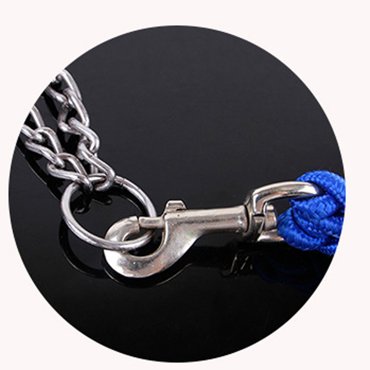 Pet Adjustable Nylon Dog Rope Slip Training Walking Leash Pet Collar Traction Rope for Large Dogs