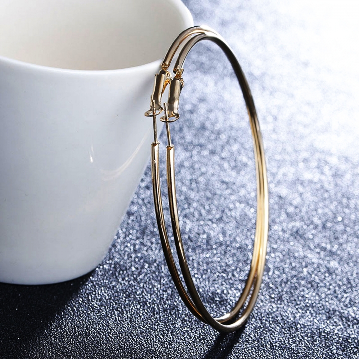 1 Pairs Hoop Earrings Set Big Circle Earring Fashion Jewelry for Women Girls