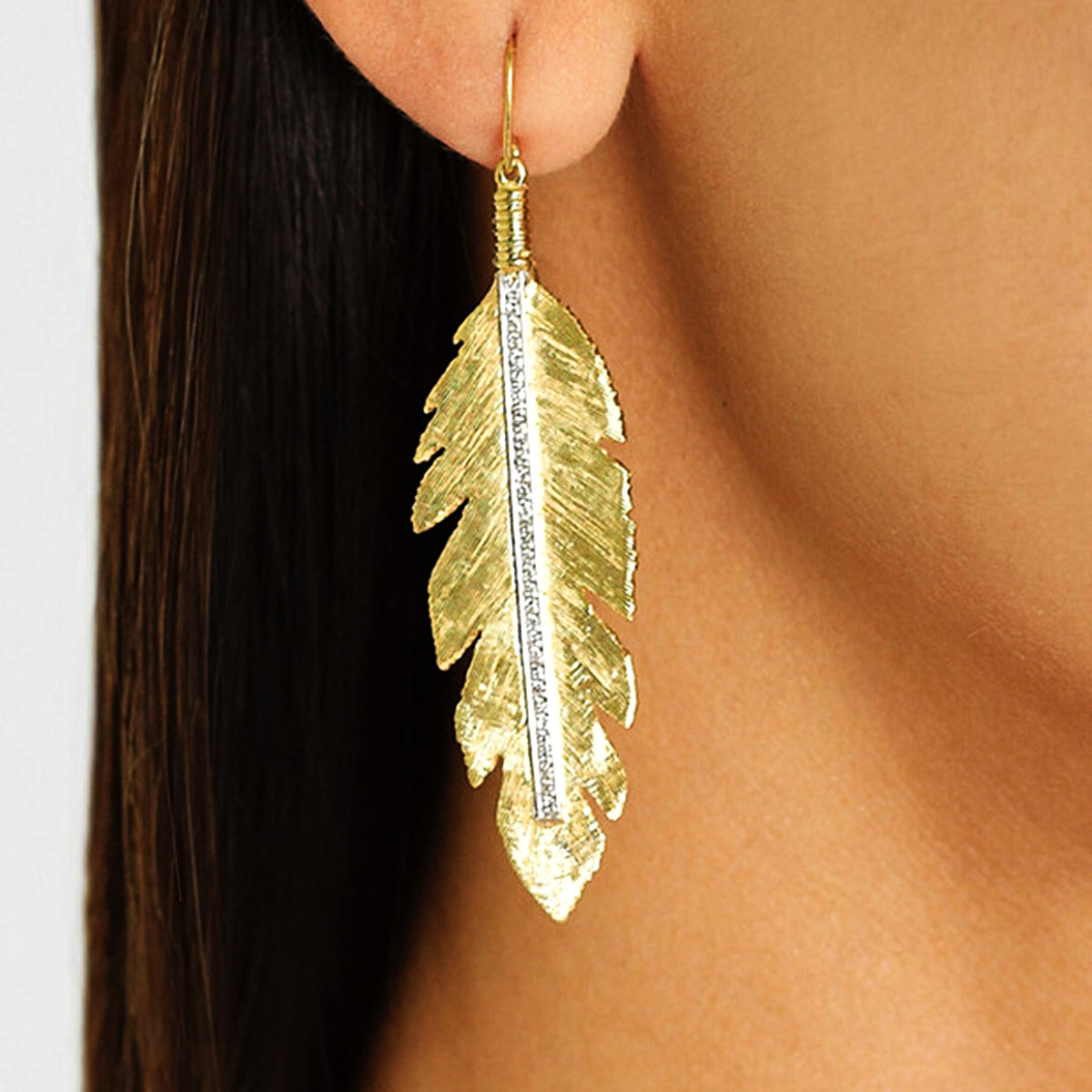 New Leaf Earrings For Women Wedding Fashion Jewelry Gift