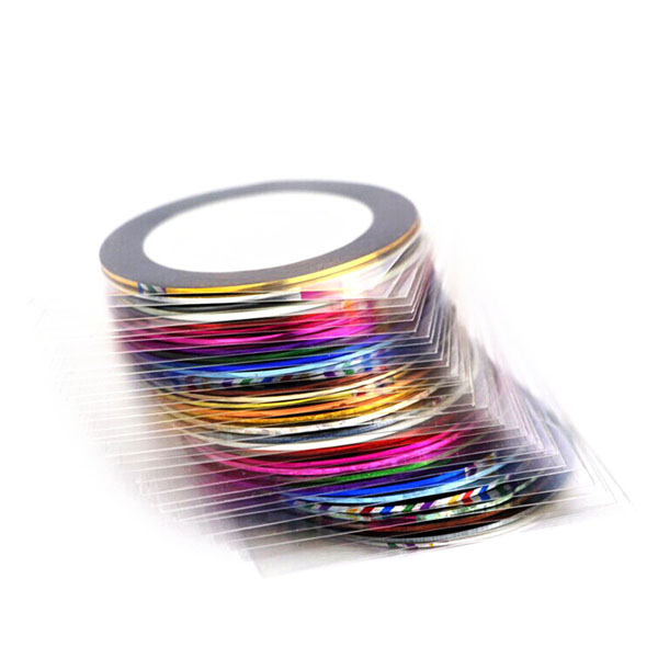 1PC New Nail Striping Decals Foil Tips Tape Line